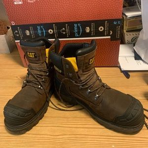 Steel toe work boots